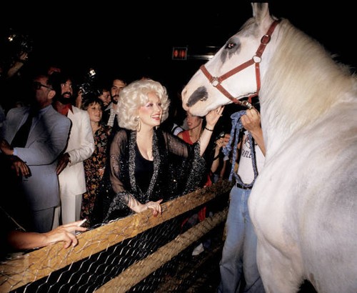 Dolly parton with horse at - dolly,